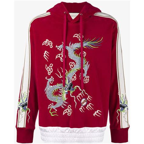 gucci green hoodie dragon|Gucci tracksuit men's.